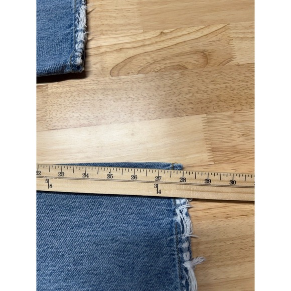 AGOLDE 90's Jean Women's 26x28 High‎ Rise Distressed Ripped Denim Button Fly - Picture 12 of 13